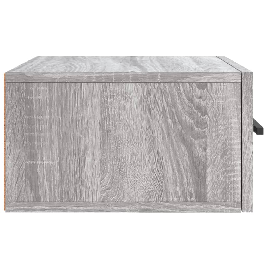 Table de chevet murale sonoma gris 35x35x20 cm - XIOS
