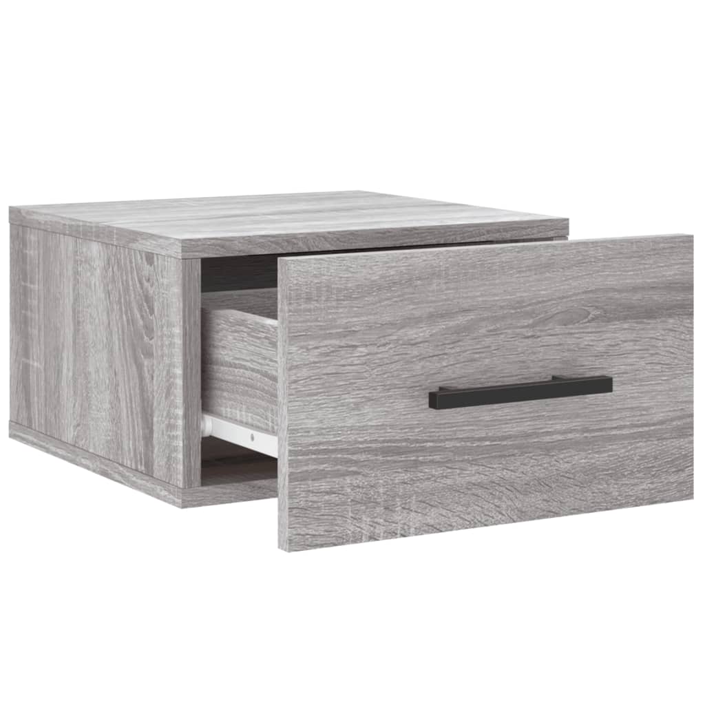 Tables de chevet murales 2 pcs sonoma gris 35x35x20 cm - XIOS