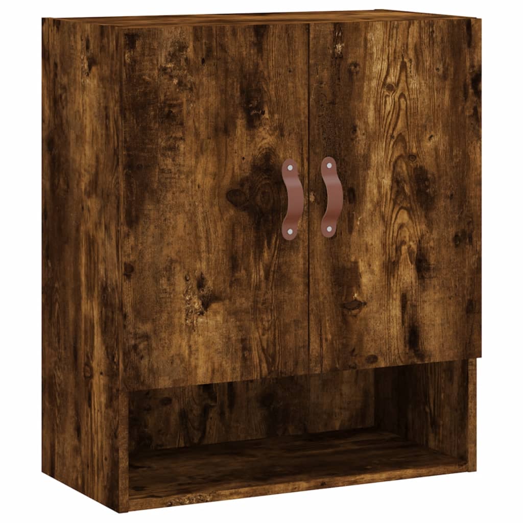 Armoire murale chêne fumé 60x31x70 cm bois d'ingénierie - XIOS
