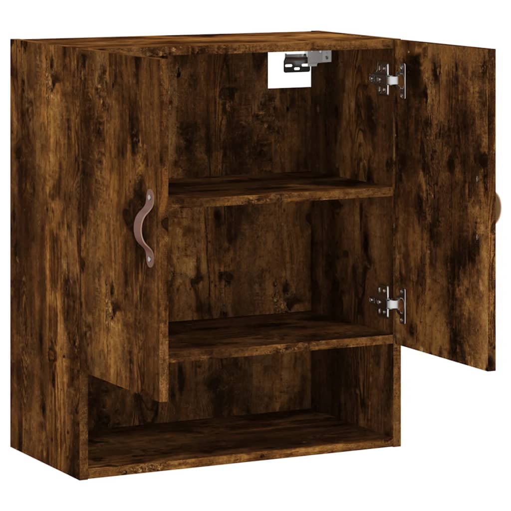 Armoire murale chêne fumé 60x31x70 cm bois d'ingénierie - XIOS
