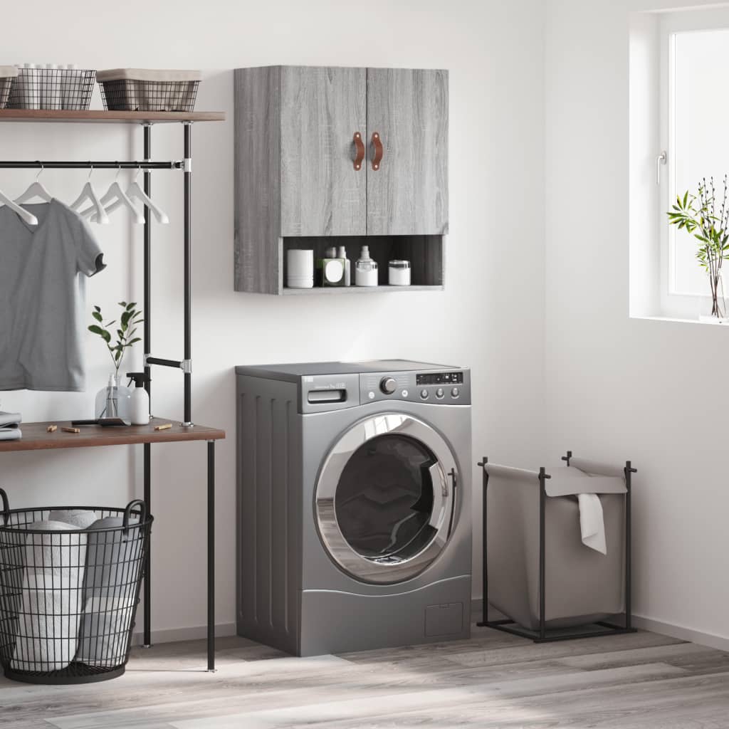 Armoire murale sonoma gris 60x31x70 cm bois d'ingénierie - XIOS