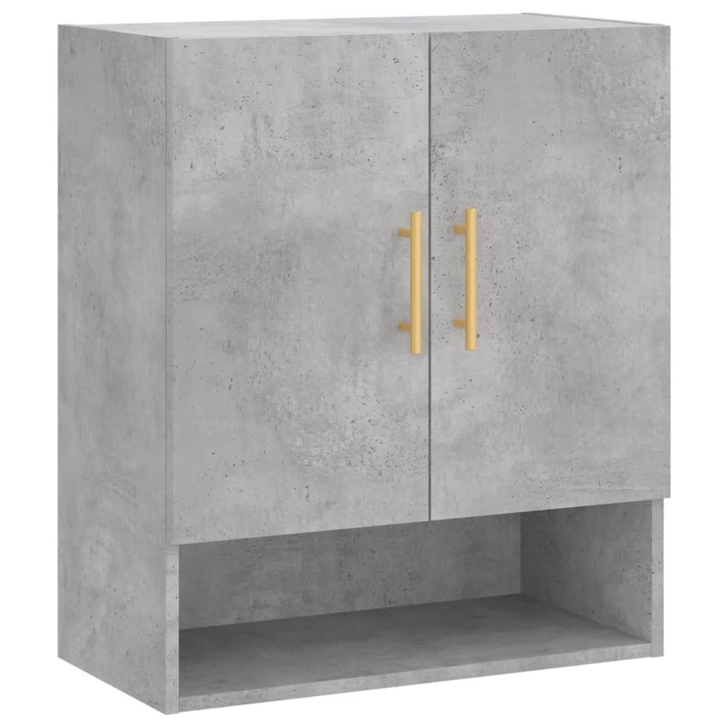 Armoire murale gris béton 60x31x70 cm bois d'ingénierie - XIOS