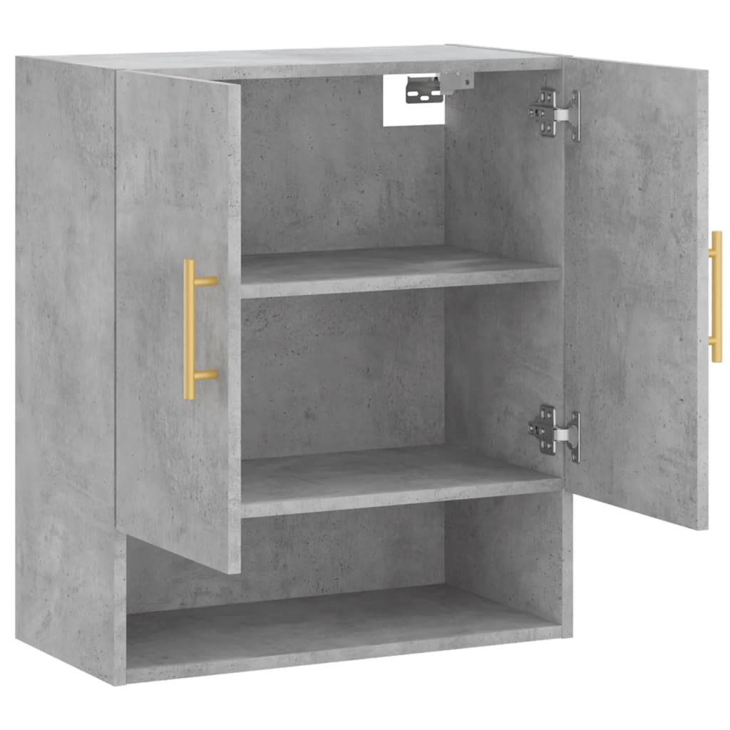 Armoire murale gris béton 60x31x70 cm bois d'ingénierie - XIOS