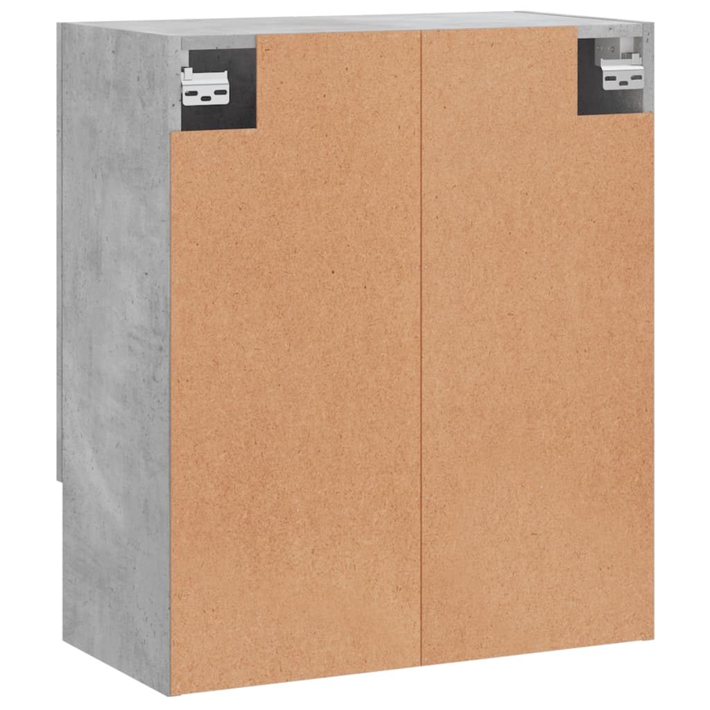 Armoire murale gris béton 60x31x70 cm bois d'ingénierie - XIOS