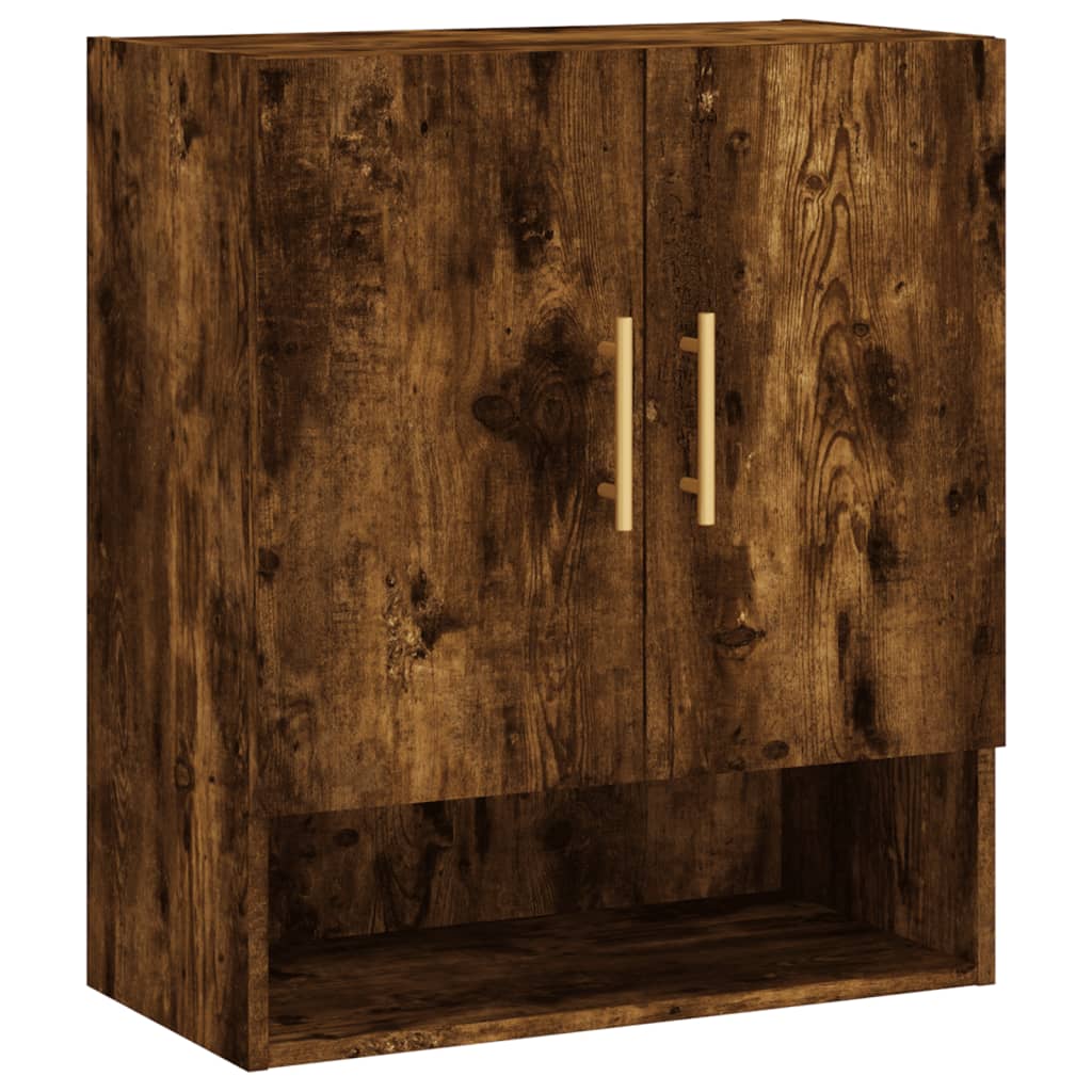 Armoire murale chêne fumé 60x31x70 cm bois d'ingénierie - XIOS
