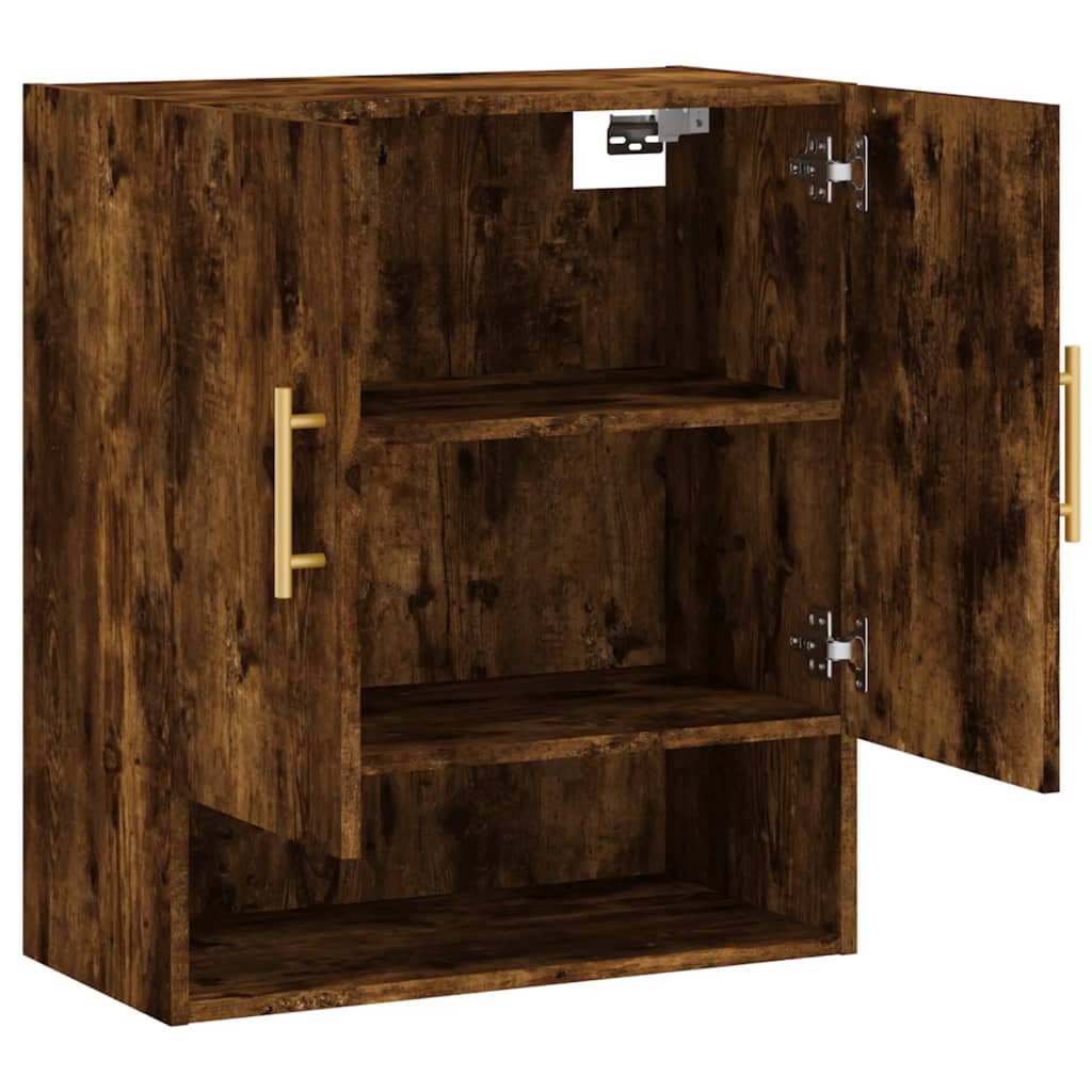 Armoire murale chêne fumé 60x31x70 cm bois d'ingénierie - XIOS