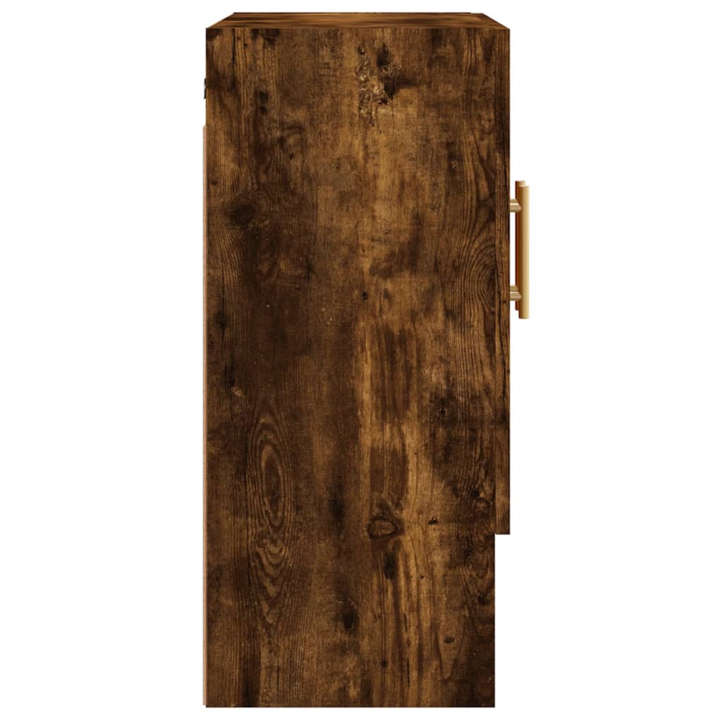 Armoire murale chêne fumé 60x31x70 cm bois d'ingénierie - XIOS
