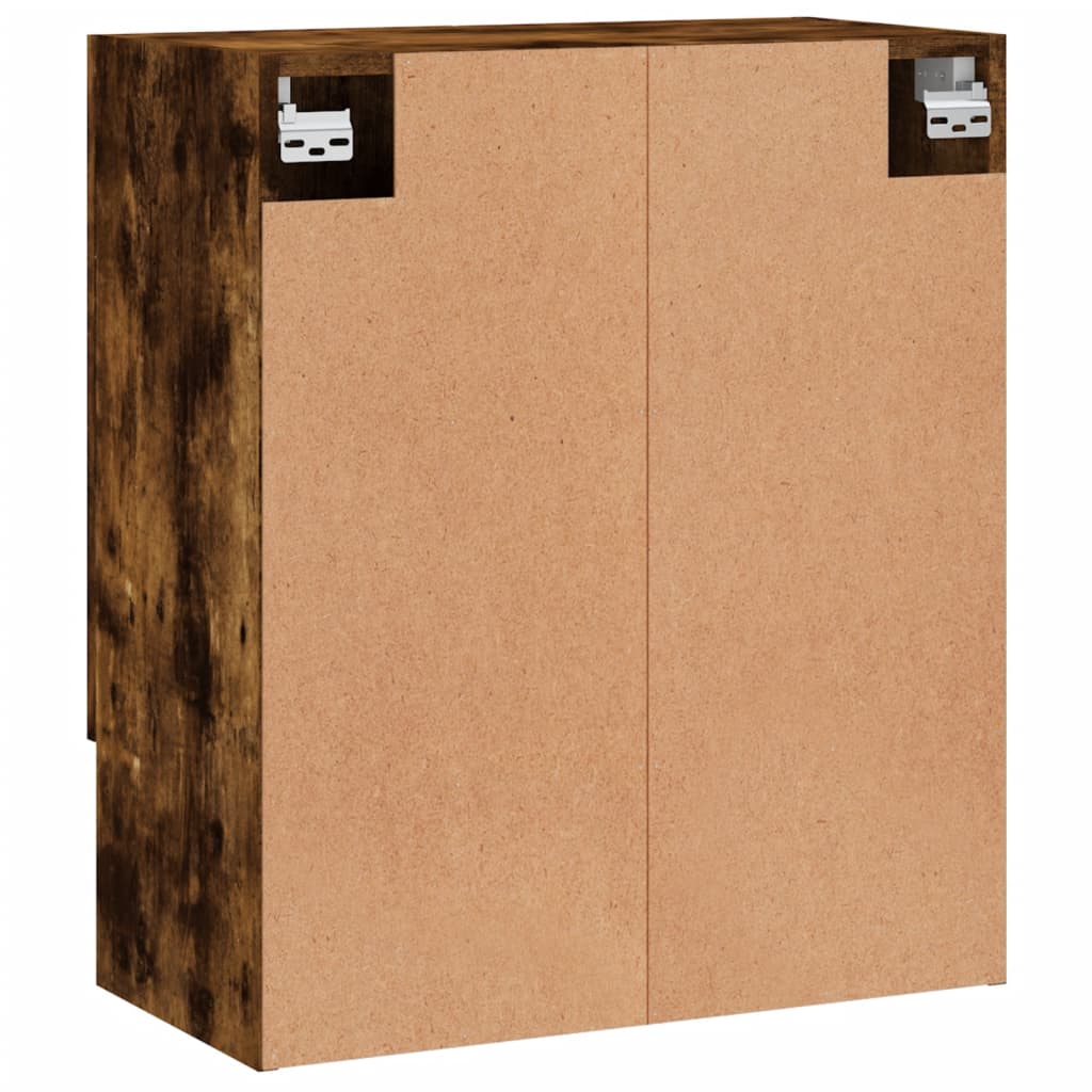 Armoire murale chêne fumé 60x31x70 cm bois d'ingénierie - XIOS