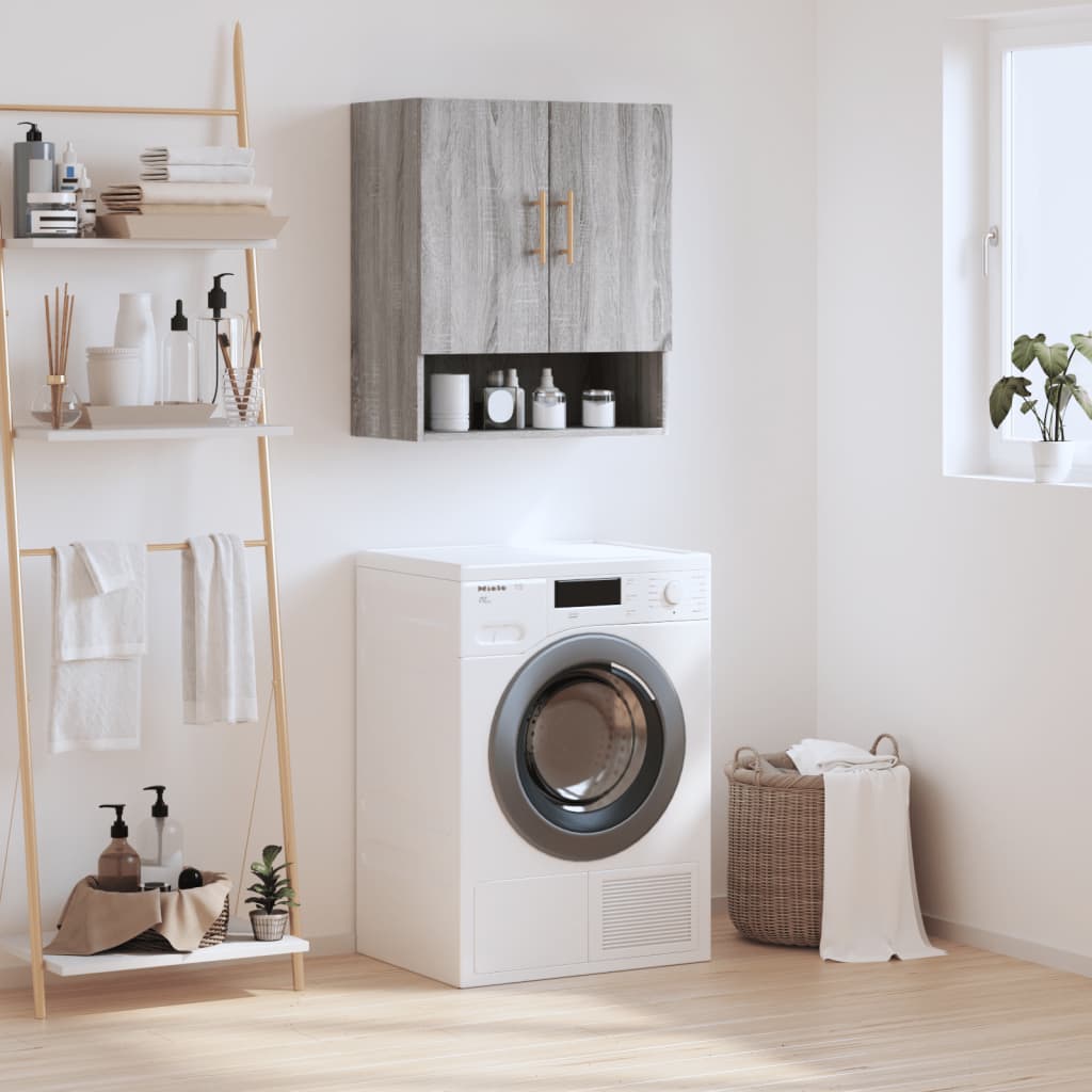 Armoire murale sonoma gris 60x31x70 cm bois d'ingénierie - XIOS