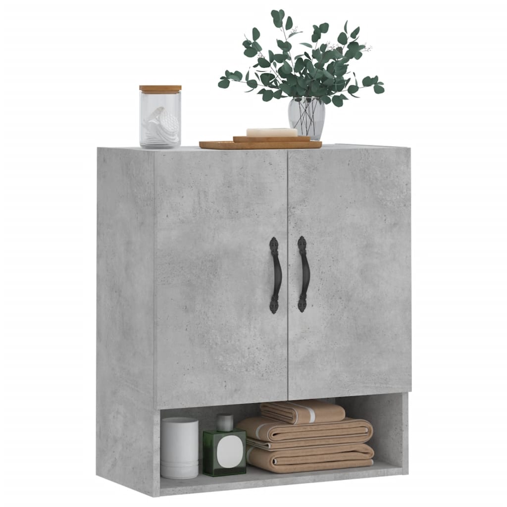 Armoire murale gris béton 60x31x70 cm bois d'ingénierie - XIOS