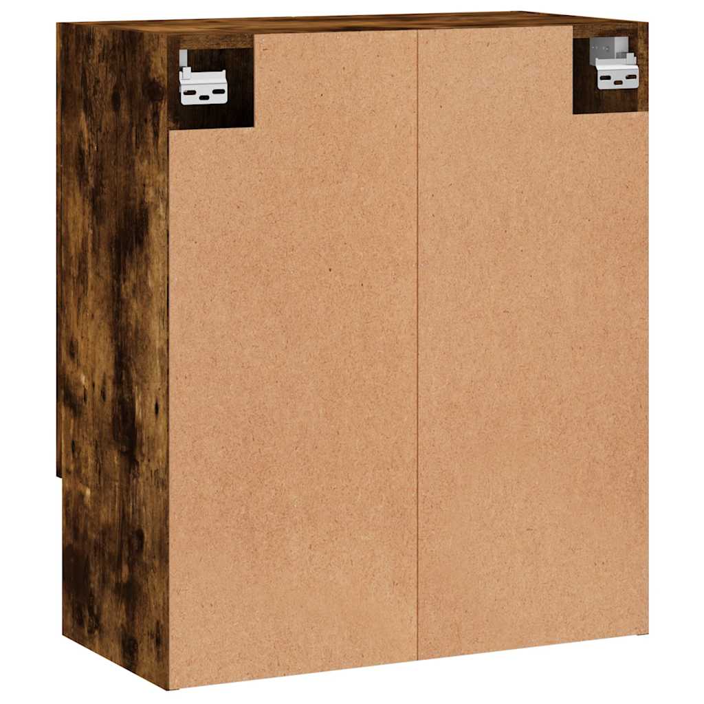 Armoire murale chêne fumé 60x31x70 cm bois d'ingénierie - XIOS