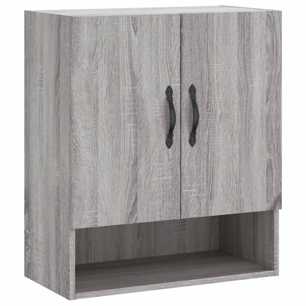Armoire murale sonoma gris 60x31x70 cm bois d'ingénierie - XIOS