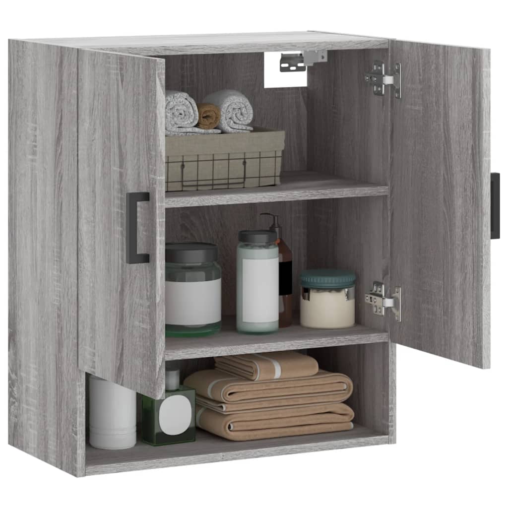Armoire murale sonoma gris 60x31x70 cm bois d'ingénierie - XIOS