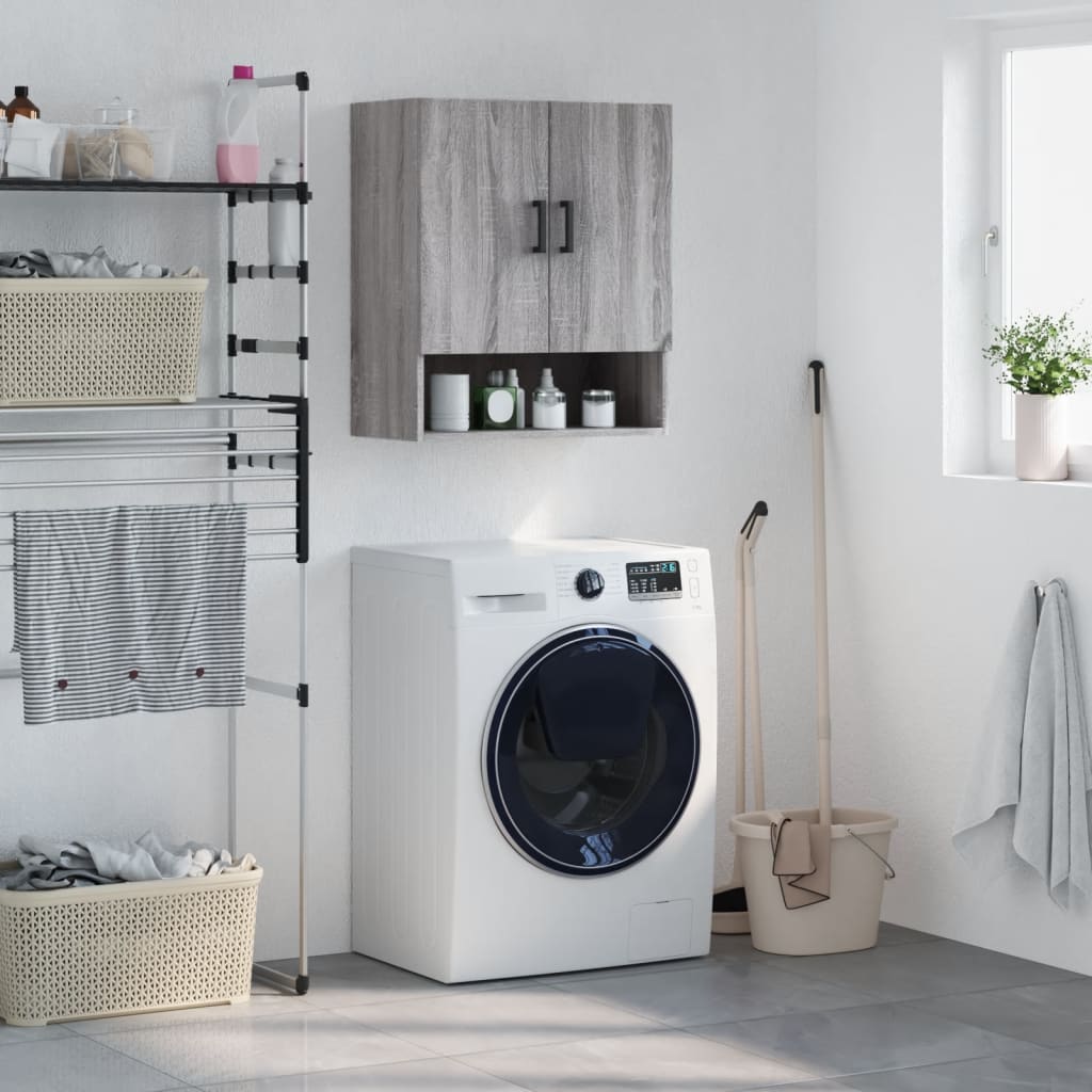 Armoire murale sonoma gris 60x31x70 cm bois d'ingénierie - XIOS