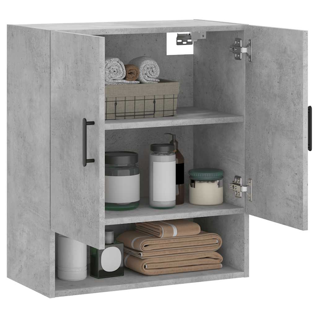 Armoire murale gris béton 60x31x70 cm bois d'ingénierie - XIOS