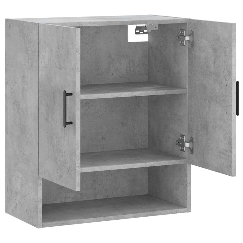 Armoire murale gris béton 60x31x70 cm bois d'ingénierie - XIOS