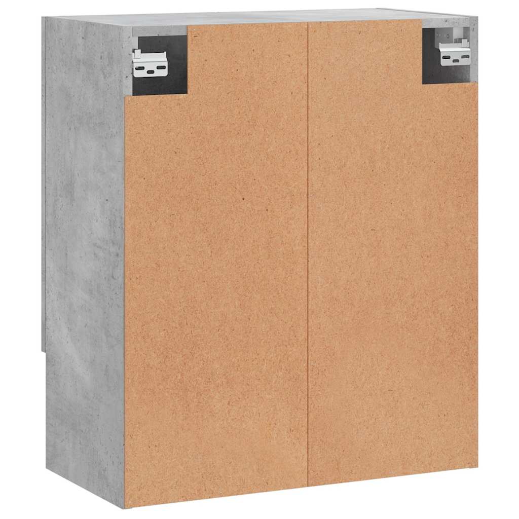 Armoire murale gris béton 60x31x70 cm bois d'ingénierie - XIOS
