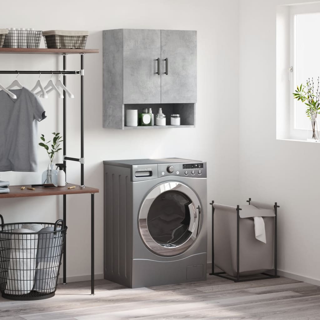 Armoire murale gris béton 60x31x70 cm bois d'ingénierie - XIOS