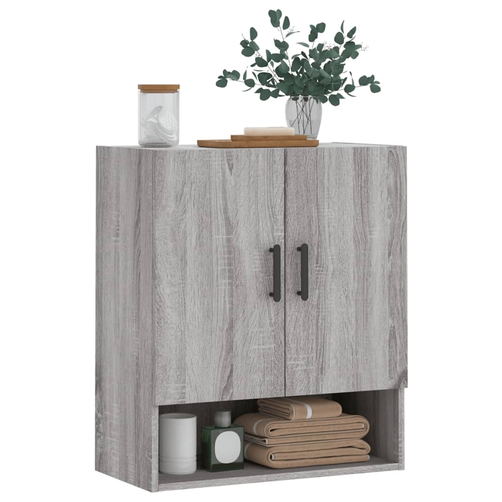 Armoire murale sonoma gris 60x31x70 cm bois d'ingénierie - XIOS