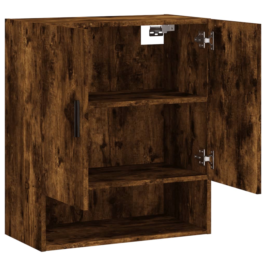 Armoire murale chêne fumé 60x31x70 cm bois d'ingénierie - XIOS