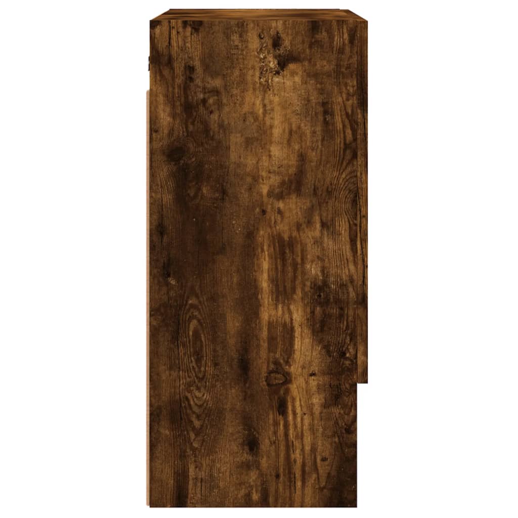 Armoire murale chêne fumé 60x31x70 cm bois d'ingénierie - XIOS