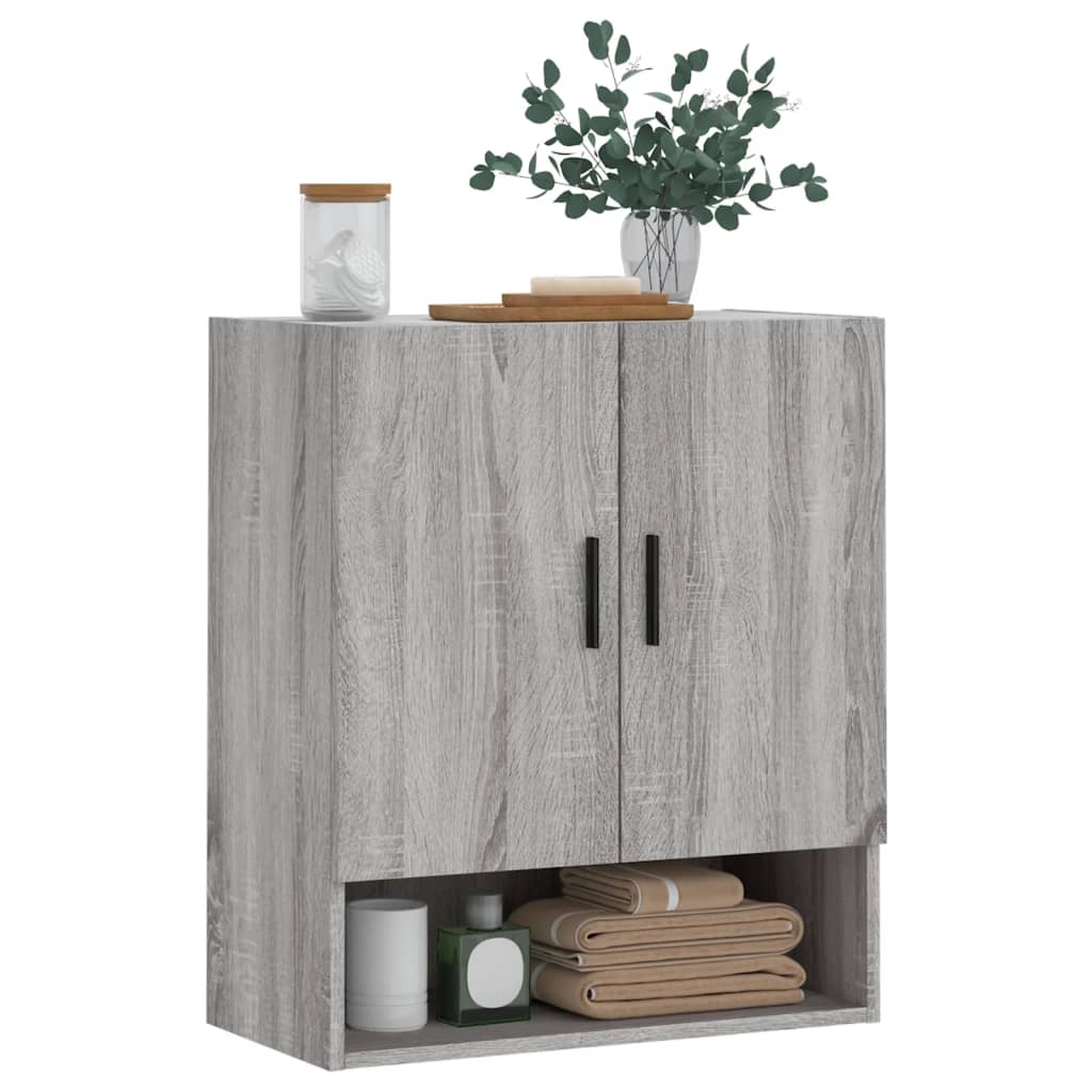 Armoire murale sonoma gris 60x31x70 cm bois d'ingénierie - XIOS