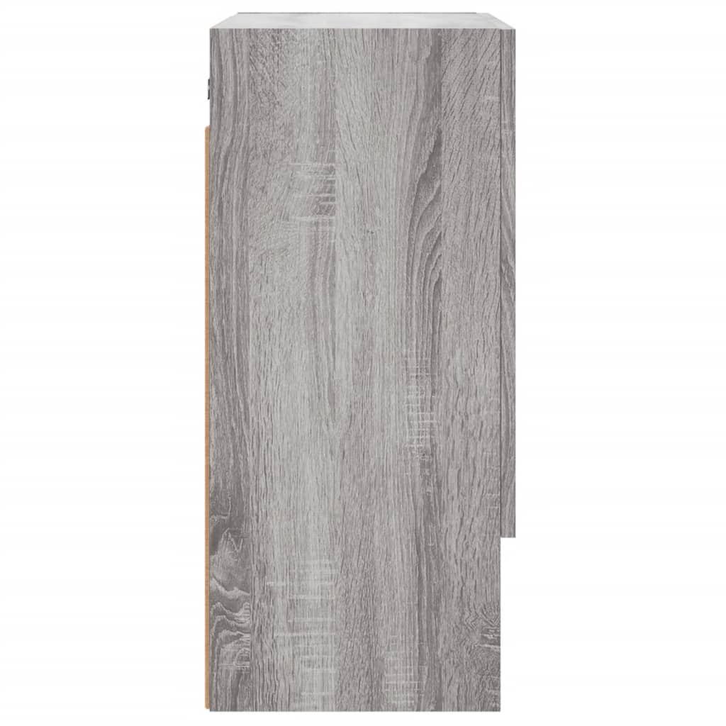 Armoire murale sonoma gris 60x31x70 cm bois d'ingénierie - XIOS