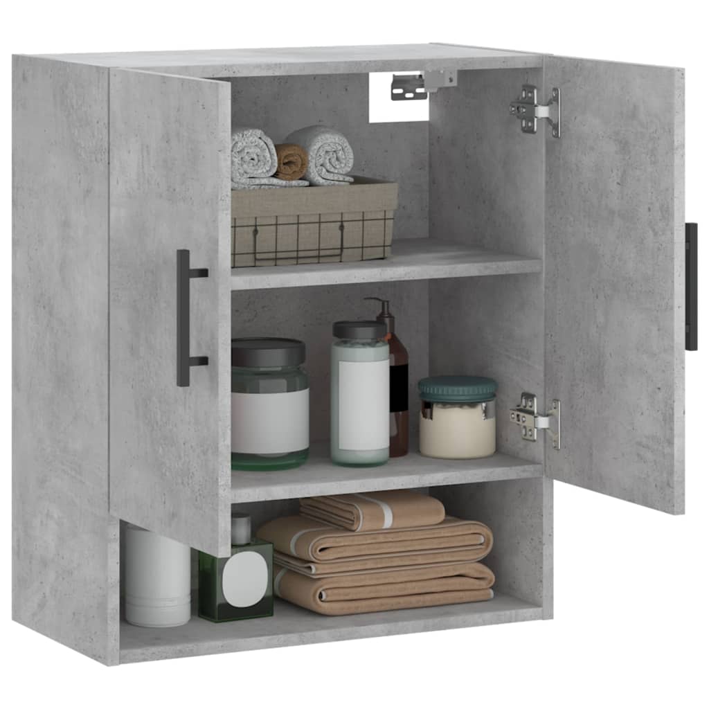 Armoire murale gris béton 60x31x70 cm bois d'ingénierie - XIOS