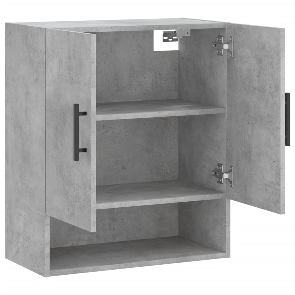 Armoire murale gris béton 60x31x70 cm bois d'ingénierie - XIOS