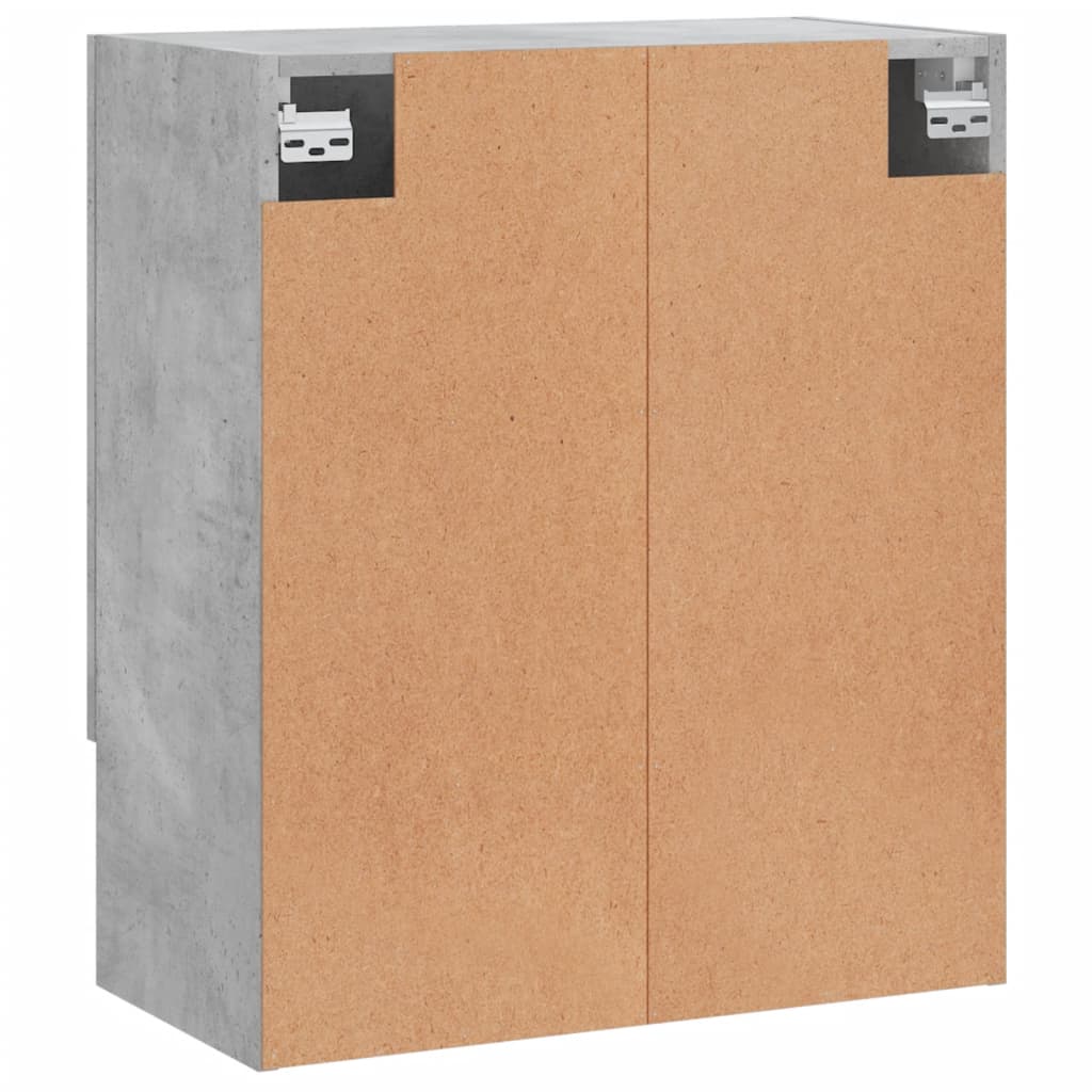 Armoire murale gris béton 60x31x70 cm bois d'ingénierie - XIOS