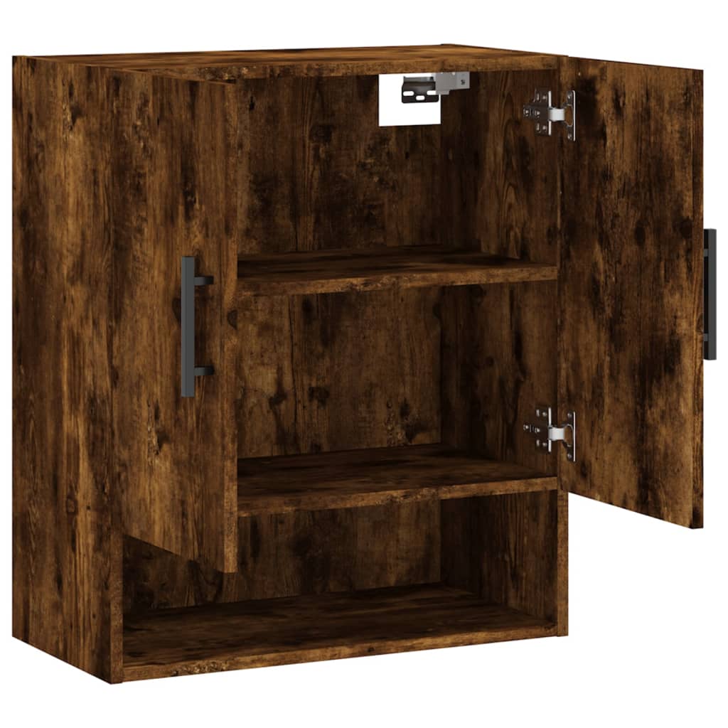 Armoire murale chêne fumé 60x31x70 cm bois d'ingénierie - XIOS