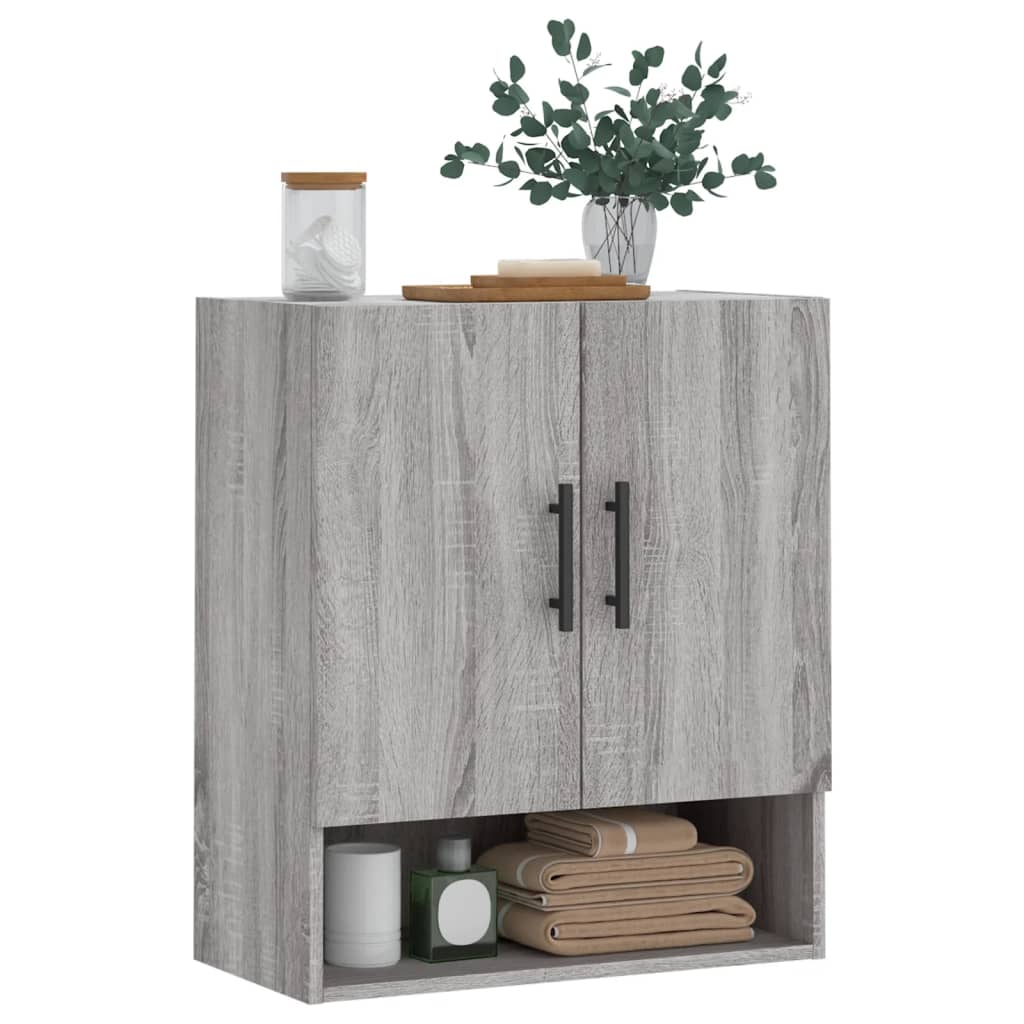 Armoire murale sonoma gris 60x31x70 cm bois d'ingénierie - XIOS