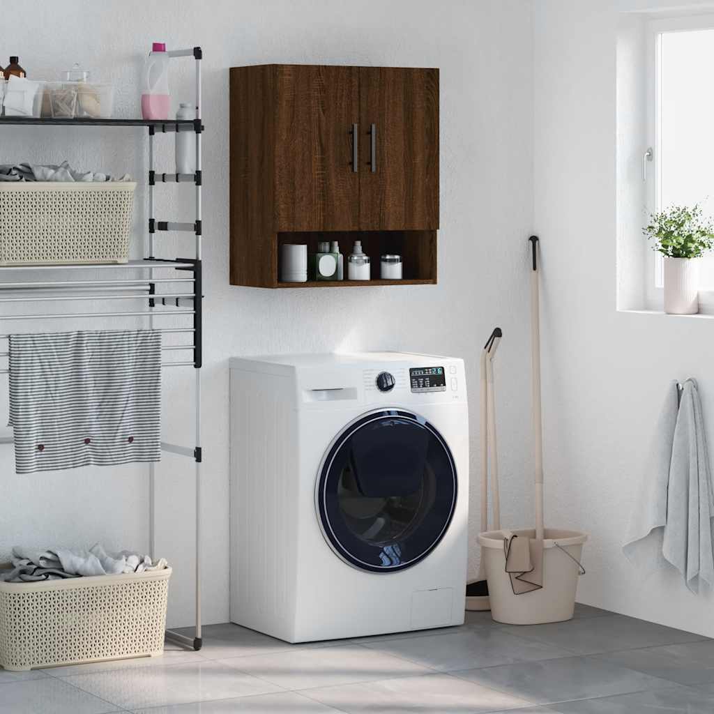 Armoire murale chêne marron 60x31x70 cm bois d'ingénierie - XIOS