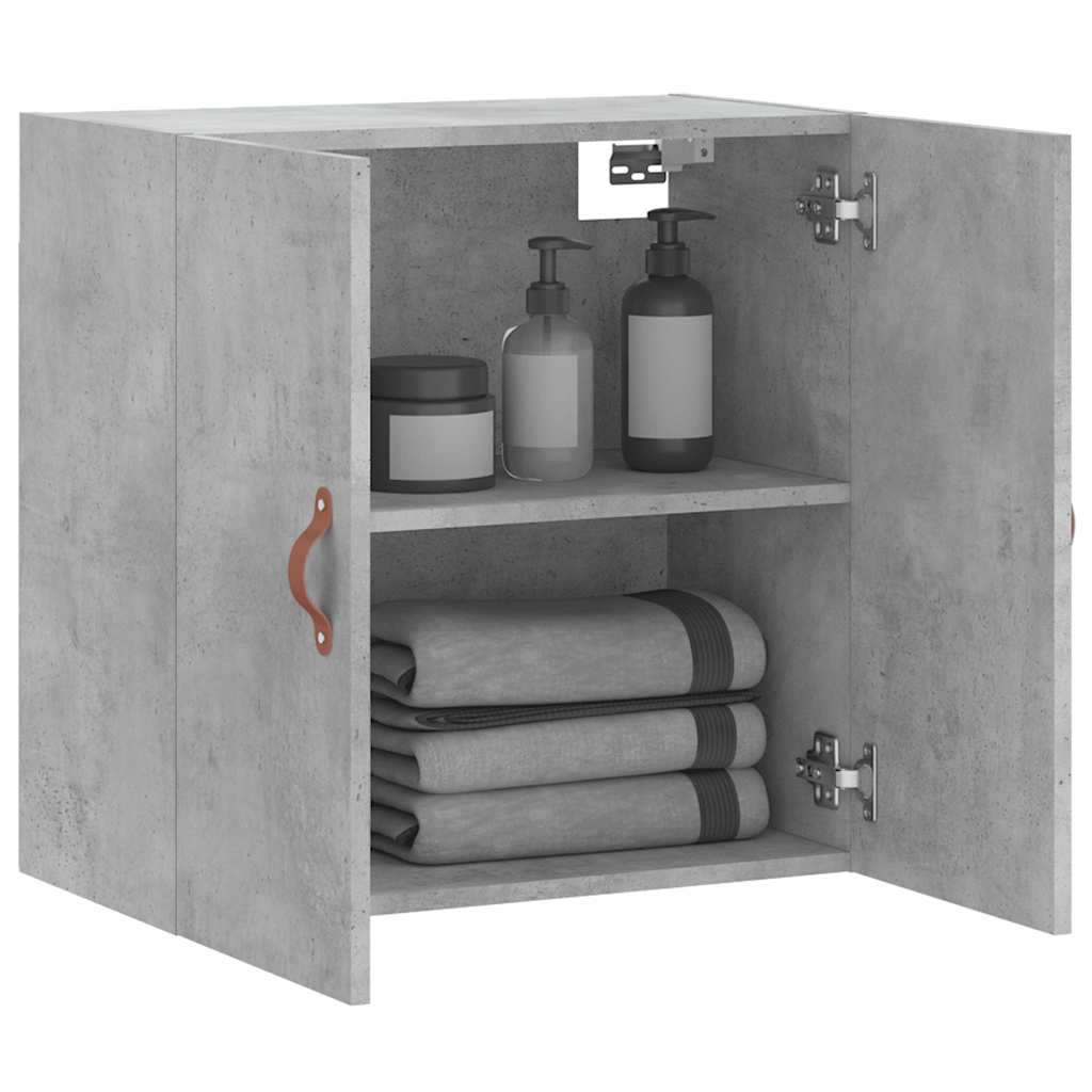 Armoire murale gris béton 60x31x60 cm bois d'ingénierie - XIOS