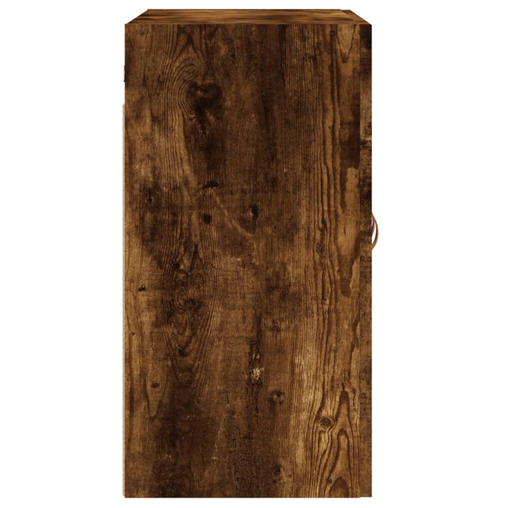 Armoire murale chêne fumé 60x31x60 cm bois d'ingénierie - XIOS
