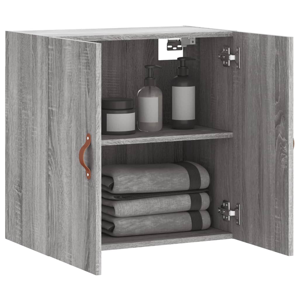 Armoire murale sonoma gris 60x31x60 cm bois d'ingénierie - XIOS