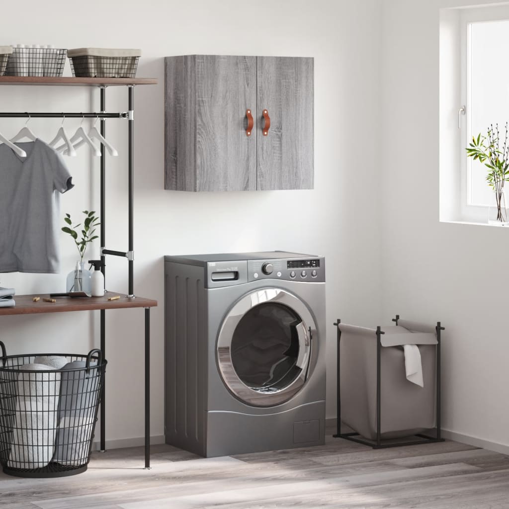 Armoire murale sonoma gris 60x31x60 cm bois d'ingénierie - XIOS