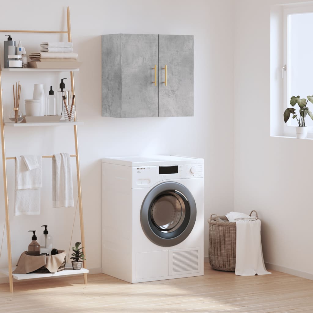 Armoire murale gris béton 60x31x60 cm bois d'ingénierie - XIOS