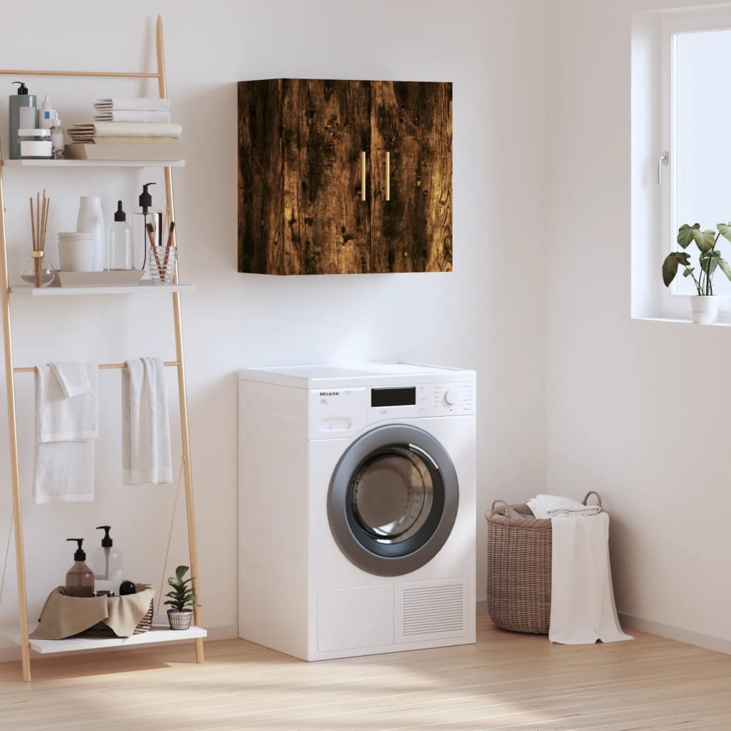 Armoire murale chêne fumé 60x31x60 cm bois d'ingénierie - XIOS