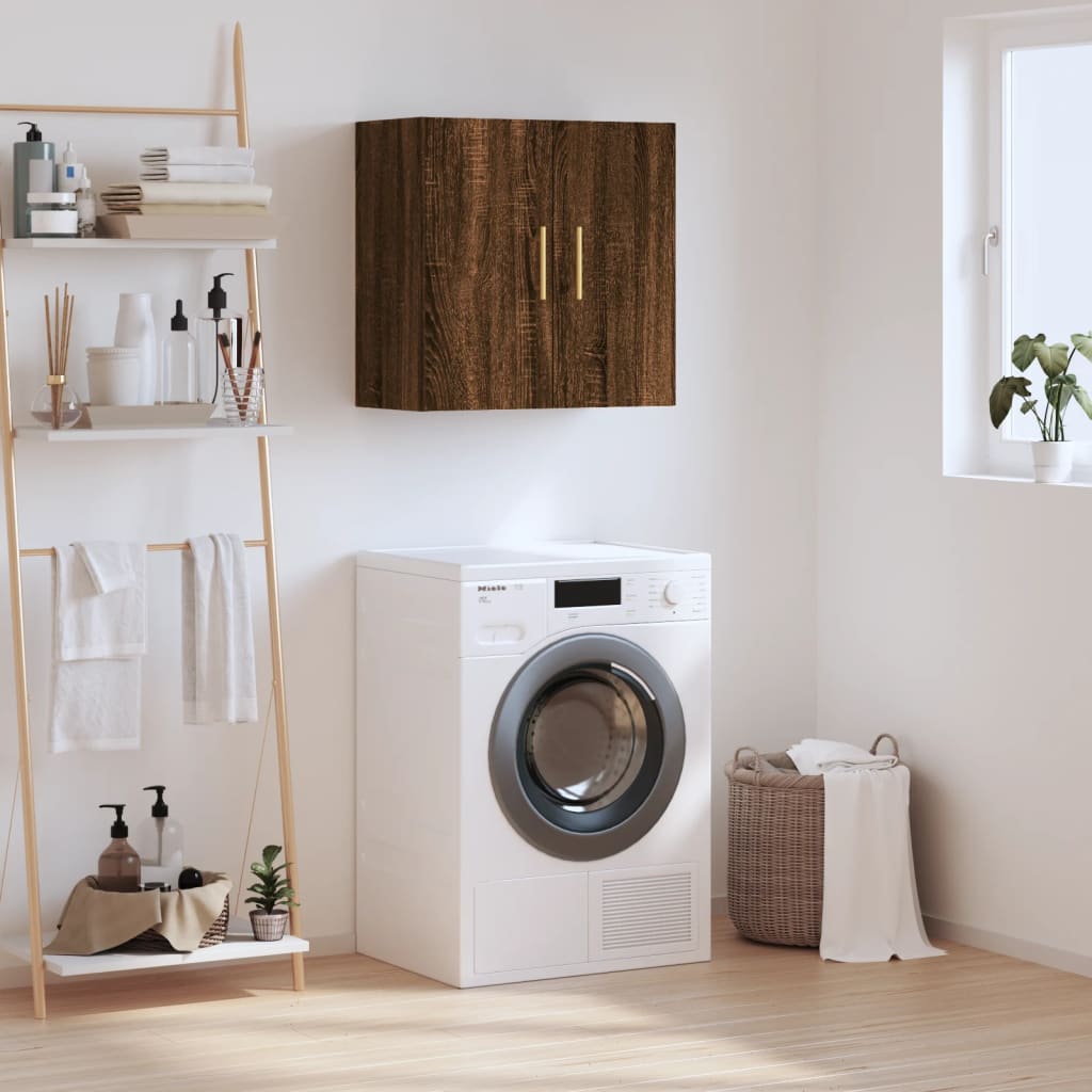 Armoire murale chêne marron 60x31x60 cm bois d'ingénierie - XIOS