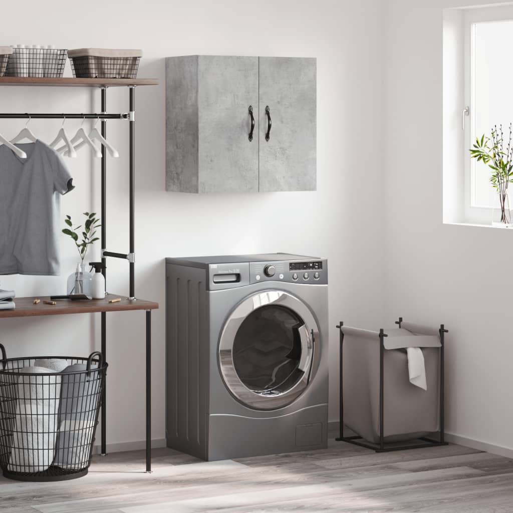 Armoire murale gris béton 60x31x60 cm bois d'ingénierie - XIOS