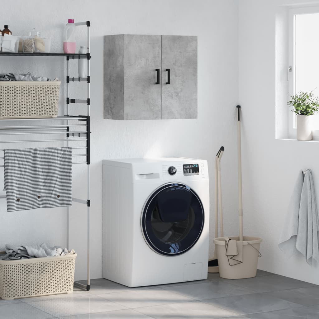 Armoire murale gris béton 60x31x60 cm bois d'ingénierie - XIOS