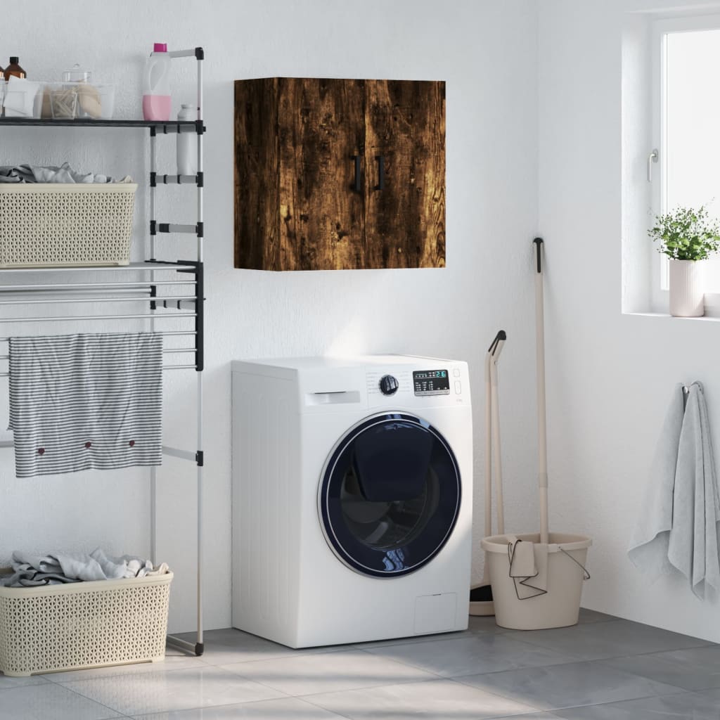 Armoire murale chêne fumé 60x31x60 cm bois d'ingénierie - XIOS