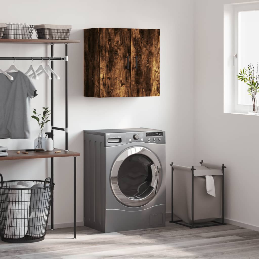 Armoire murale chêne fumé 60x31x60 cm bois d'ingénierie - XIOS