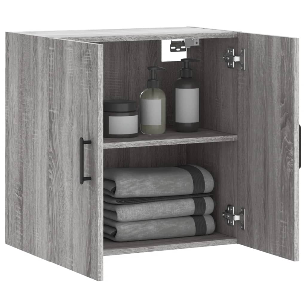 Armoire murale sonoma gris 60x31x60 cm bois d'ingénierie - XIOS