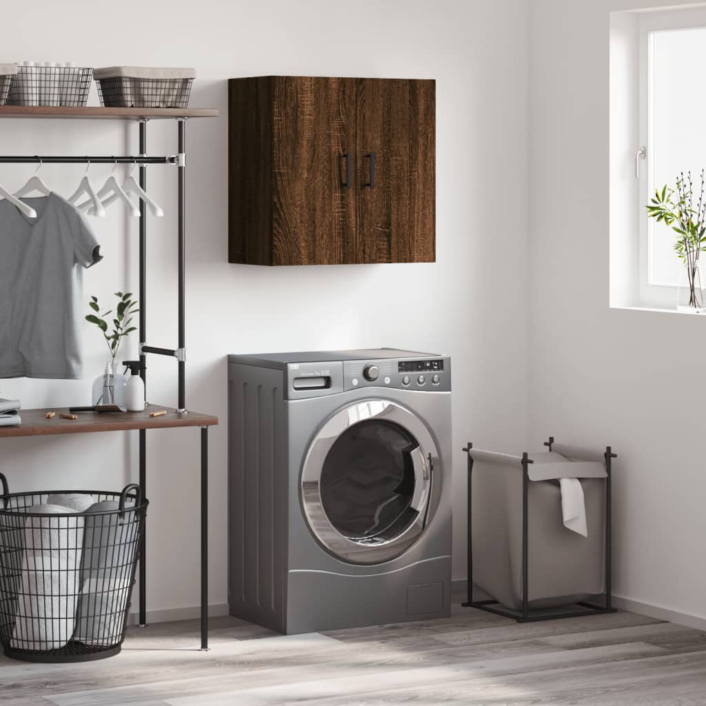 Armoire murale chêne marron 60x31x60 cm bois d'ingénierie - XIOS