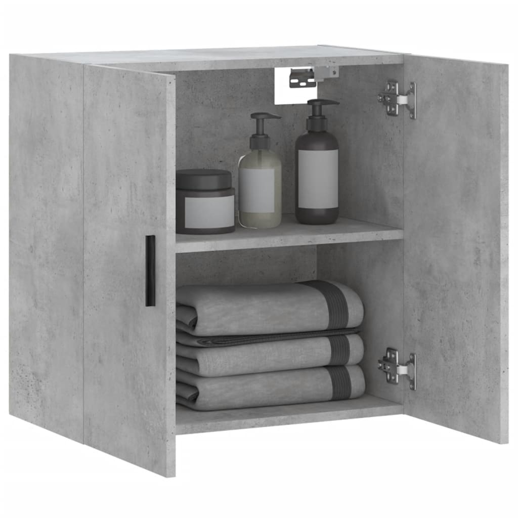 Armoire murale gris béton 60x31x60 cm bois d'ingénierie - XIOS