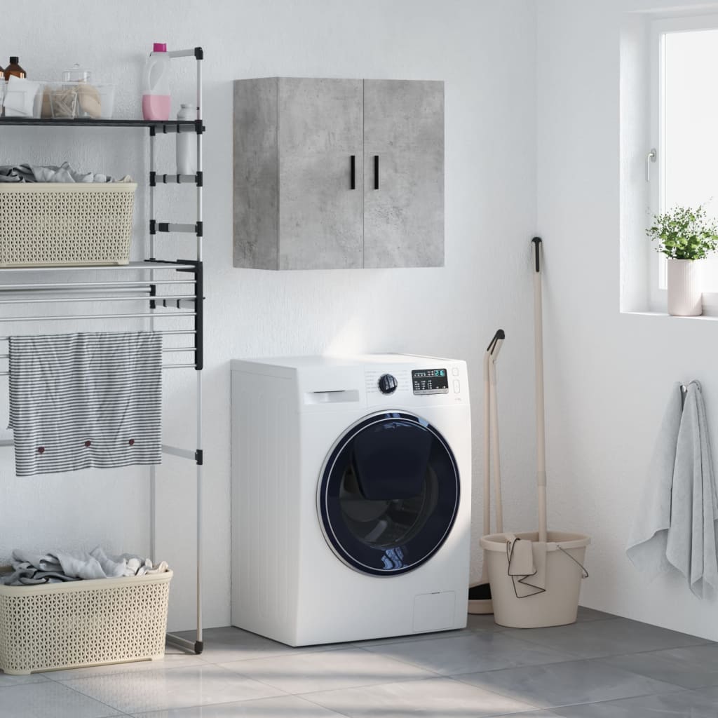 Armoire murale gris béton 60x31x60 cm bois d'ingénierie - XIOS