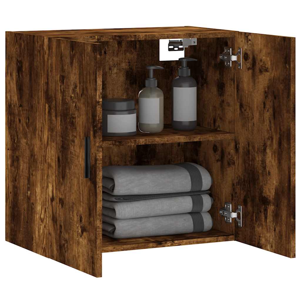 Armoire murale chêne fumé 60x31x60 cm bois d'ingénierie - XIOS