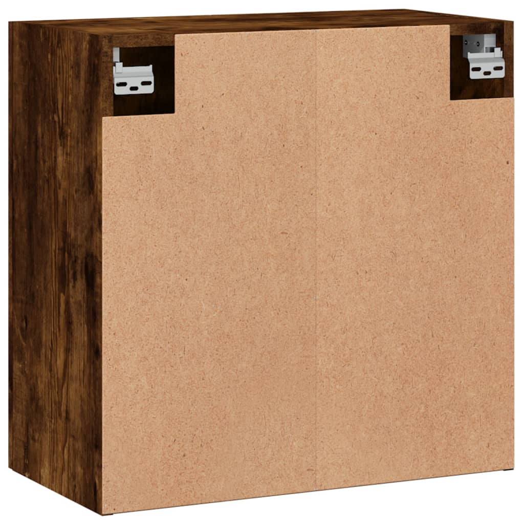 Armoire murale chêne fumé 60x31x60 cm bois d'ingénierie - XIOS